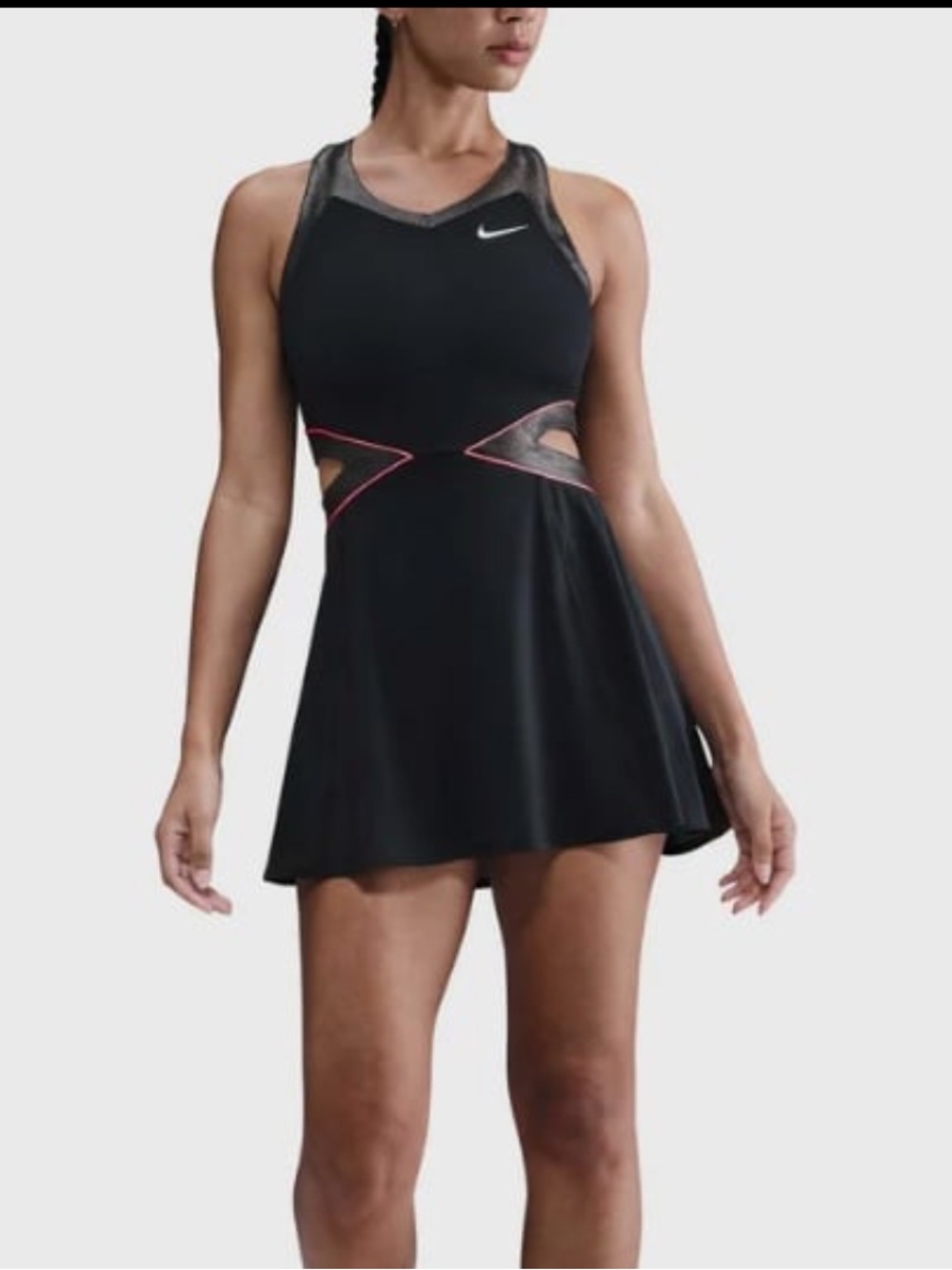 Nike Black Mini Dress with Pink Accent